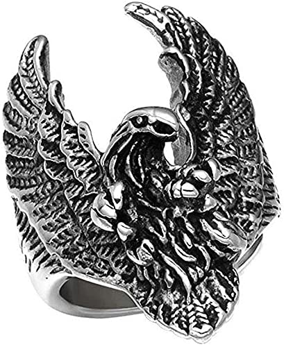 AMOZ Unisex Fashion Flying Raven Bird Silver Gold Stainless Steela,S,Rocka Hip Hop Vintage Designa,Nordica Pagan,Amulet,Jewelry,Gi-Ft,Upgrade/Silver/11