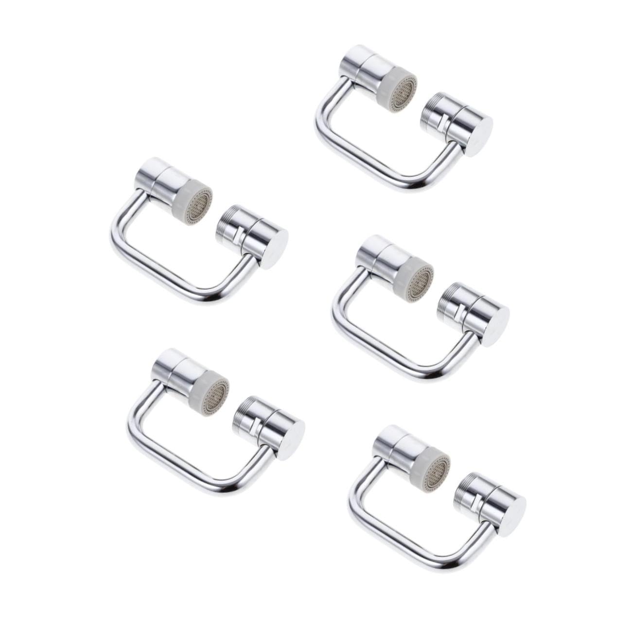 Adaptador de cabezal de pulverización giratorio de 5 etapas para grifo de cocina, aireador de grifo de fregadero de cobre, accesorio ajustable para lavabo, control de flujo de agua premium