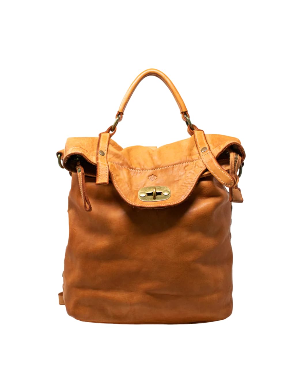 BARONE Zaino donna pelle, ottimo zaino da viaggio in vera pelle, resistente e capiente, zaino per PC in vera pelle MADE IN ITALY zaino vera pelle FORTE