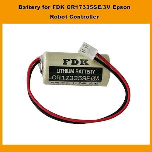 Miniatura 4 de (30pcs) 3V CR17335SE 1800mAh Battery with Plug for FDK CR17335SE 3V Epson Robot Controller RC Series Battery R13B060003