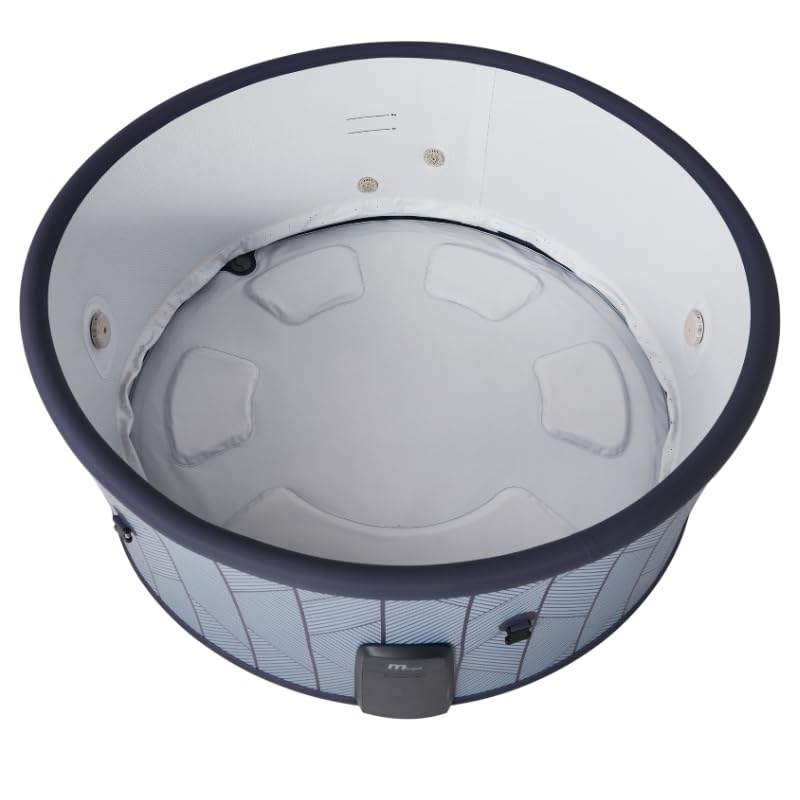 MSpa Spa Semi Rigide 6 Places Tidal Spa extérieur – Bulles massantes 130 Jets – hydrojets – Installation Facile