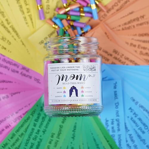 Image of Solmayco Quran Verses Jar for Mom - 92 Inspirational Messages