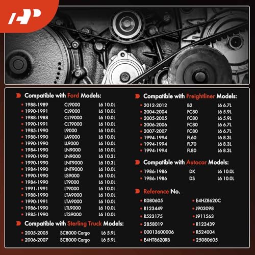 Correa de repuesto resistente para camiones Ford serie C y L 1988-1991 3