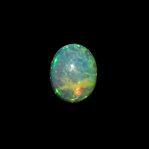 Vista 17 de Cabujón de ópalo etíope con piedras preciosas curativas, manualidades, fabricación de joyas, piedra natal de octubre, suministros sueltos, regalos