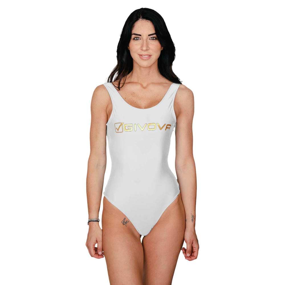 GIVOVA Bianco XS, Costume Intero OLIMPIONICO Donna Uomo