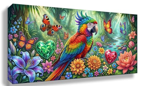 Diamond Painting Fleurs de cerisier grand format 80x160cm de broderie diamant full drill