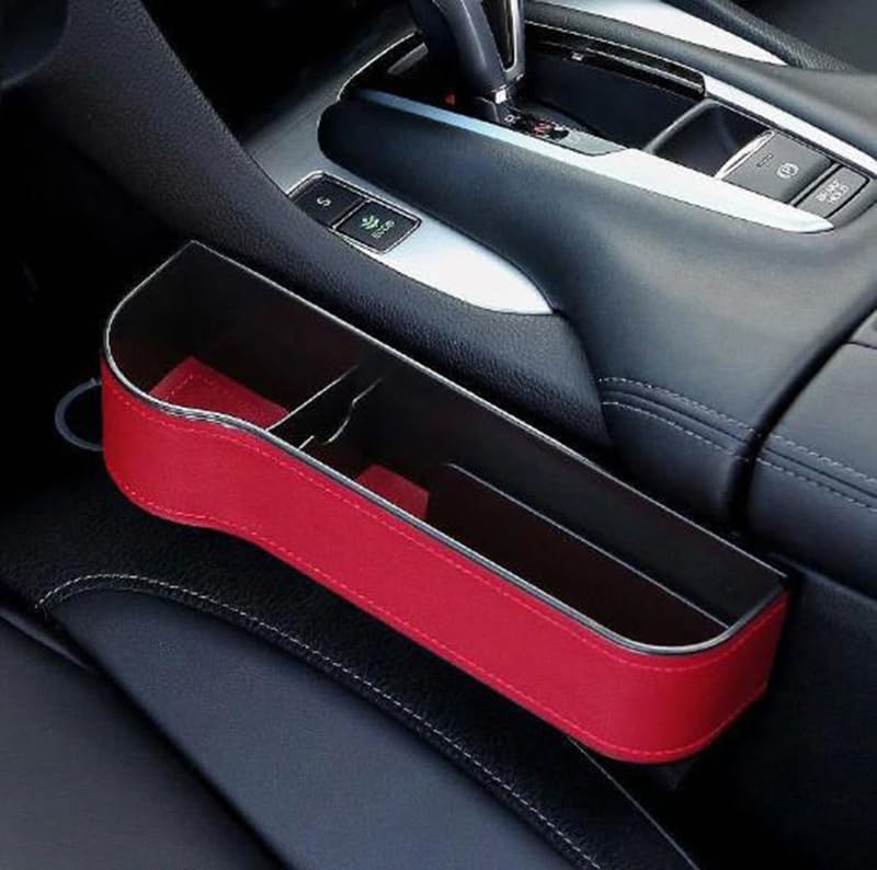 Autositz Organizer Für Mercedes E-Klasse T-Modelle | Leder Aufbewahrungstasche Mittelkonsole Schwarz