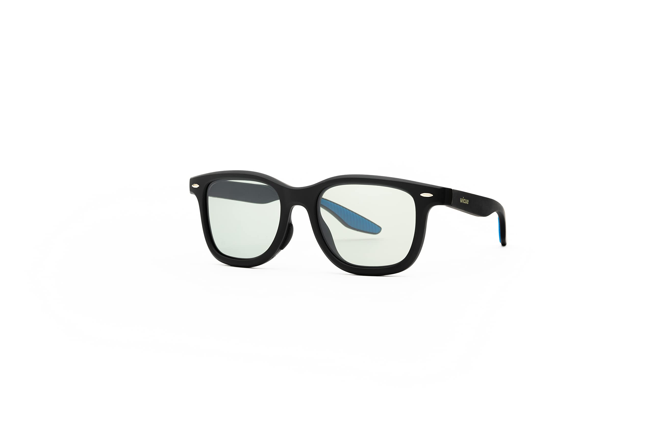 Wicue VR-3039 Occhiali da sole E-Touch, lenti elettroniche fotocromatiche istantanee e polarizzate, protezione UV, design classico, unisex, regolazione luminosità tramite comando touch, nero