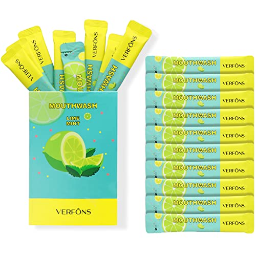 Mouthwash Travel Sizet Mouthwash Portable Strip Mouthwash for Fresh Breath, Great for AirBnB, spas, Hotels Too. 20 Packets