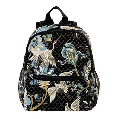 Mochila para niños con grúas japonesas étnicas  para y niñas