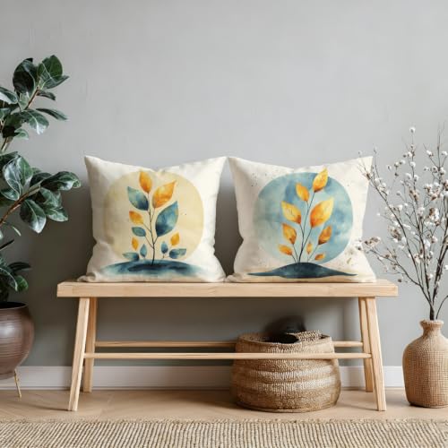 Housse de coussin 60x60 extérieur imperméable en lin lot de 2 - 5