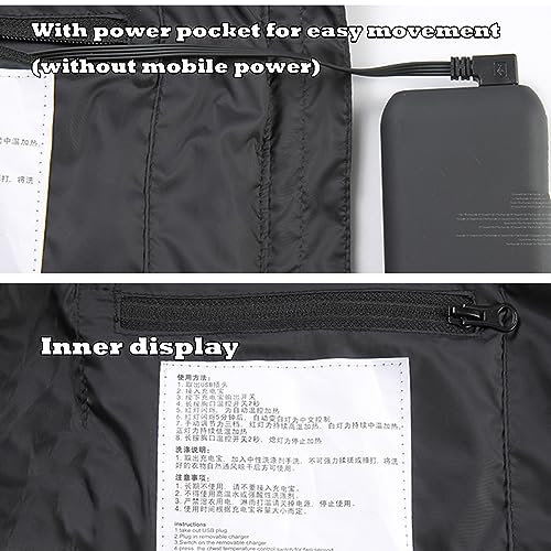 JIEMUXIU Heated Vest Women Men Lightweight 8-31 Heating Zones Heated Jacket Vests Unisex Body Warmer Thermal Winter Coats3