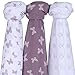 Ely's & Co. Muslin Swaddle Blanket 100% Soft Muslin Cotton 3 Pack 47