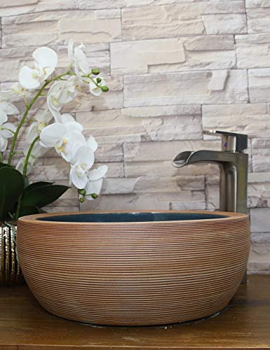 Homevacious Bathroom Vessel Sink Faucet Brushed Nickel Waterfall Tall Satin Single Handle Lavatory Bath With Pop Up Drain Stopper Mixer Tap One Hole Lever Temporary Commercial Supply Line Lead-Free #TOP6