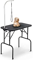 Vista 1 de NChanmar Dog Grooming Table 32 Inch Grooming Stand Pet Grooming Arm for Dogs Cats Height Ajustable Foldable with Noose,Non-Slip Desk Top for