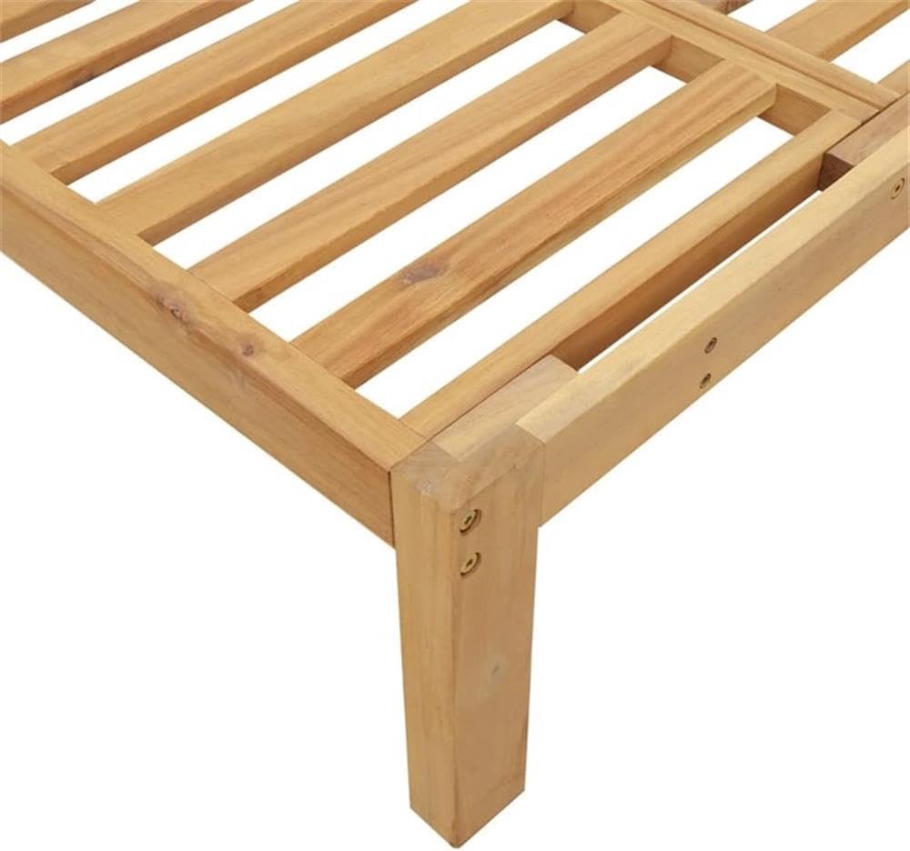 Pemberly Row 5-Piece Modular Outdoor Pallet Sofa Set, Solid Acacia Wood, Oiled Finish, Natural Brown, Seats 5, Versatile Design for Garden, Balcony, or Terrace Use