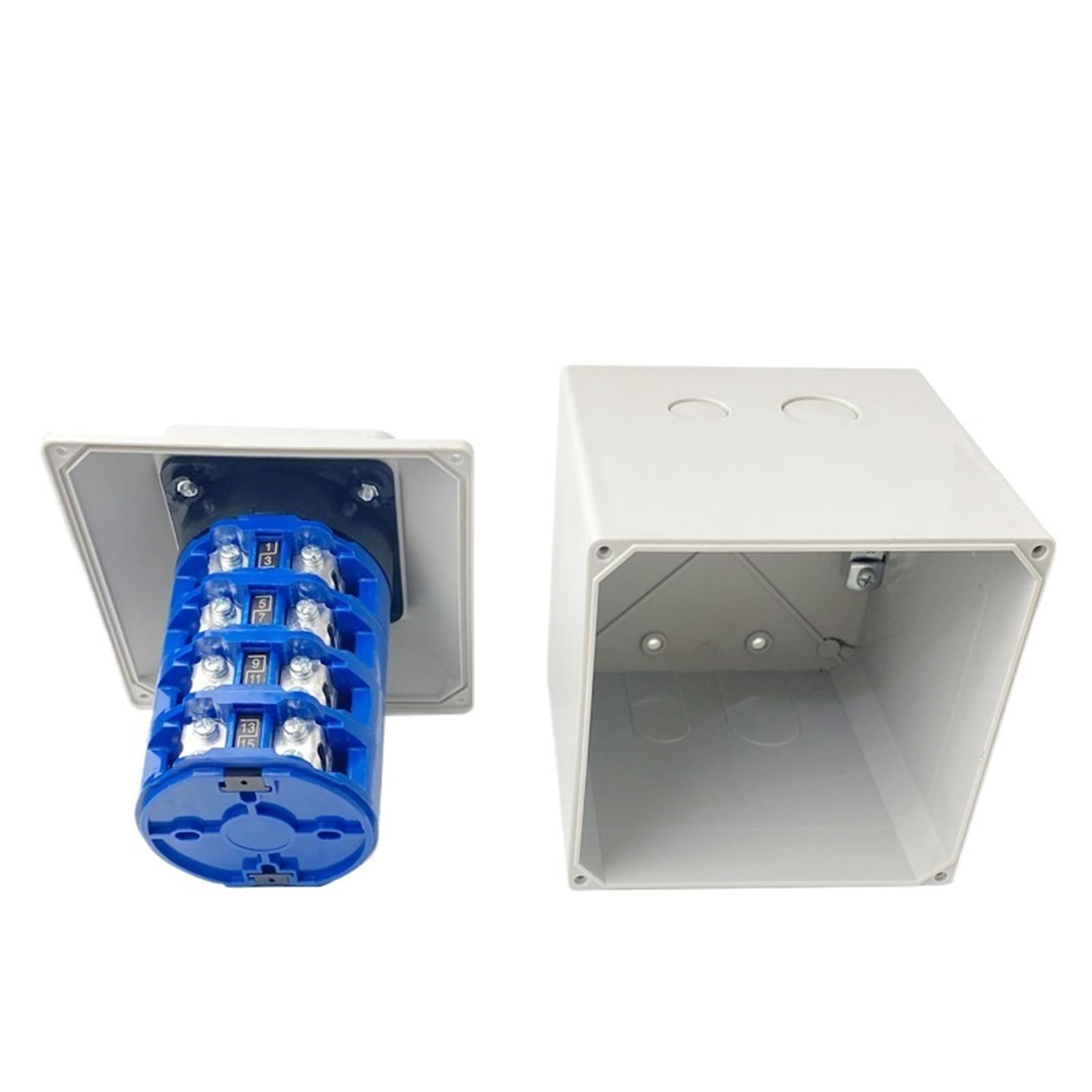 1 unidad de interruptor de leva rotativa for motor LW26-125/4M de 125 A con caja estanca IP65, trifásico, de cuatro hilos, bidireccional y con doble alimentación.(102)
