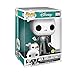 POP! Funko The Nightmare Before Christmas - Jack Skellington con cero brillo en la oscuridad de 10 pulgadas FYE Exclusive