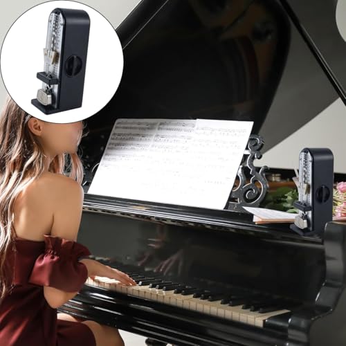 DUZEPA Mini métronome mécanique professionnel, minuteur musical, métronome universel haute précision pour piano, guitare, violon, ukulélé, noir – vue 4