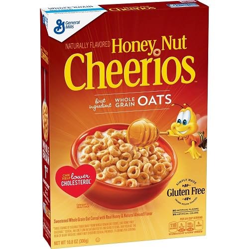 General Mills Honey Nut Cheerios A Heart - Healthy Cereal Made With Whole Grain Oats, Honey, And Natural Almond Flavor 306g (USA) (B0CKWG1GBY) Amazon Price History, Amazon Price Tracker