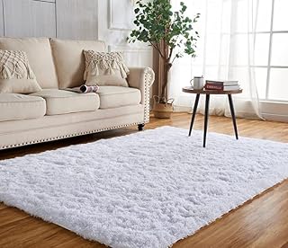 Achiiso Small Fluffy Rugs Washable Long Plush Rugs, Bedroom Pink Pile Rug Carpets Bedroom Mats Home Decoration (Pink,60x120 cm)