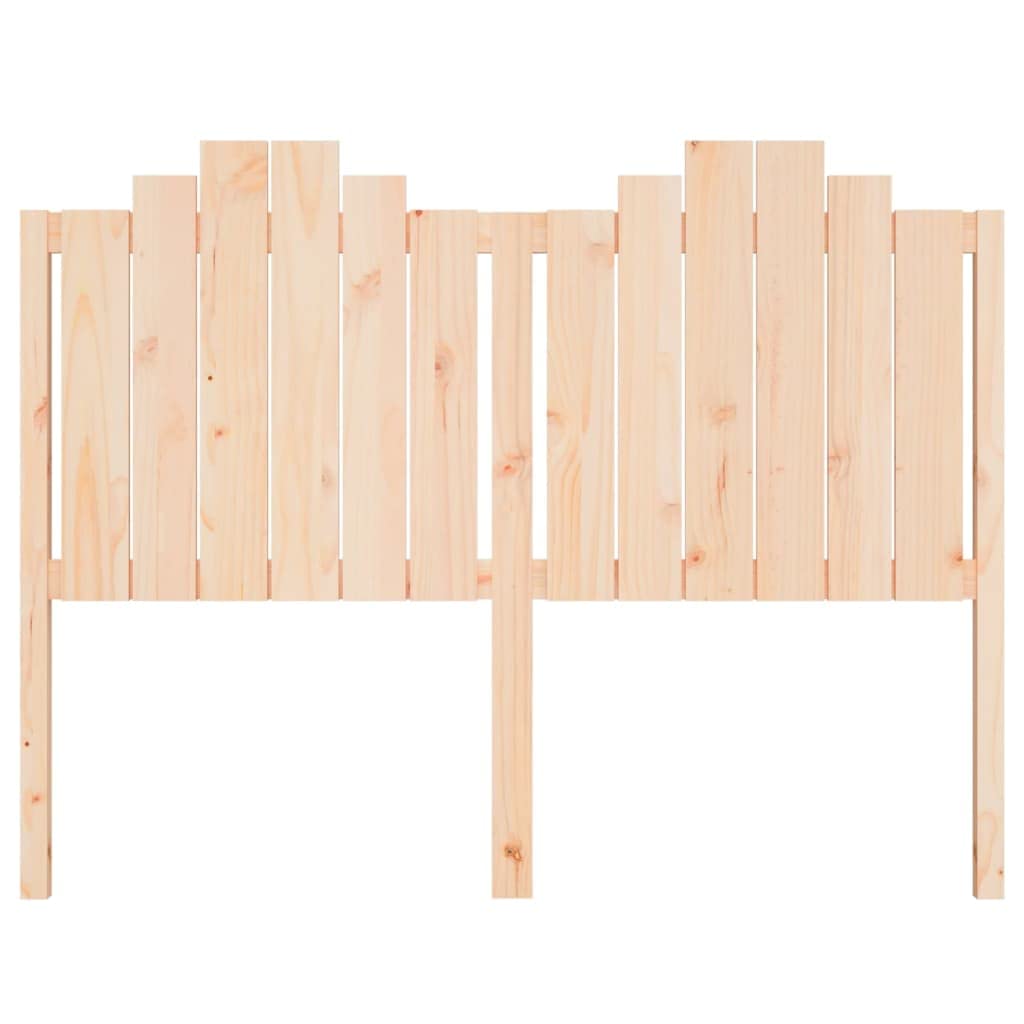 Testiera in legno massello 146 x 4 x 110 cm, testiera rustica, per camera da letto, supporto naturale per la schiena, design semplice, non trattata