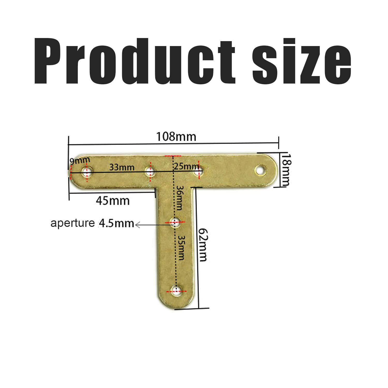 Perforated Plate Flat Connector Bracket Metal Connector Wood Connector - Image 2