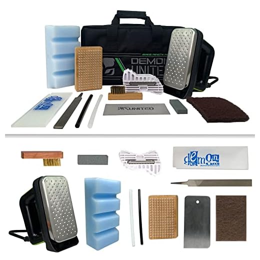 DEMON UNITED Snow Ready Ski Tuning Kit & Snowboard Tuning Kit with Iron- Includes 1.06 LBS of Wax - Good for Over 20 Ski or Snowboard Tune Ups