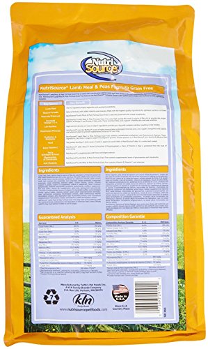 Nutri Source Lamb Meal & Peas Formula Dog Food, Grain Free, 5 Lb, For Dogs #TOP1