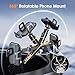 SUUSON 3 in 1 Phone Holders for Your Car, Car Phone Holder Mount [Strongest Suction] 360° Adjustable Cell Phone Holders for Car Phone Stand Car Mount for iPhone, Samsung, Google, More Smartphones