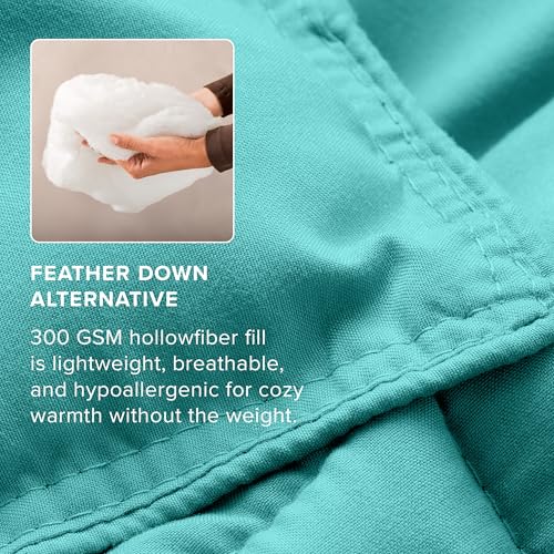 Image of Bare Home Comforter Set - Queen Size - Ultra-Soft - Goose Down Alternative - Premium 1800 Series - All Season Warmth (Queen, Turquiose)