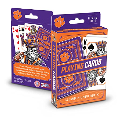 Image of YouTheFan NCAA Officially-Licensed Playing Cards - Original Artwork on All face Cards and Jokers - Team's Official Colors - Quality Linen Texture - Designed in The USA
