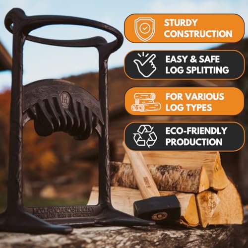 Kindling Cracker XL Kindling Cracker King Firewood Splitter - Kindling Splitter Wood Splitter Wood Splitting Wedge Manual Log Splitter Wedge