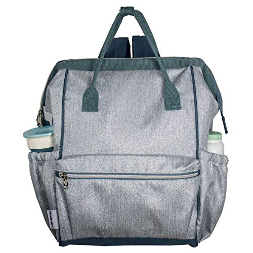 Mochila Maternidade Boca de Peixe KaBaby Prata, Kababy, Prata