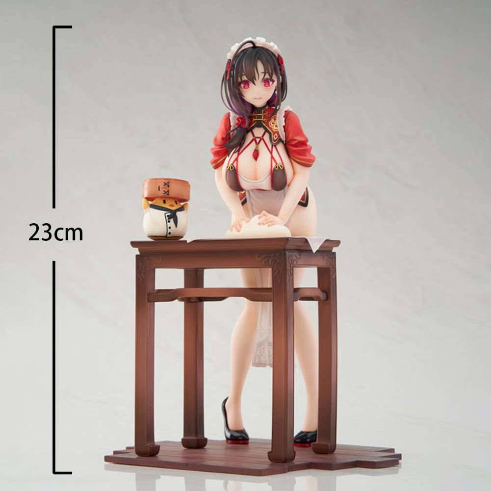 Anime Ting An Figura Cheongsam Girl Modelo 23CM Estatua de acción de PVC