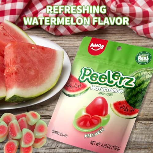 Image of Amos Assorted Gummy Candy (4.25oz, Watermelon)