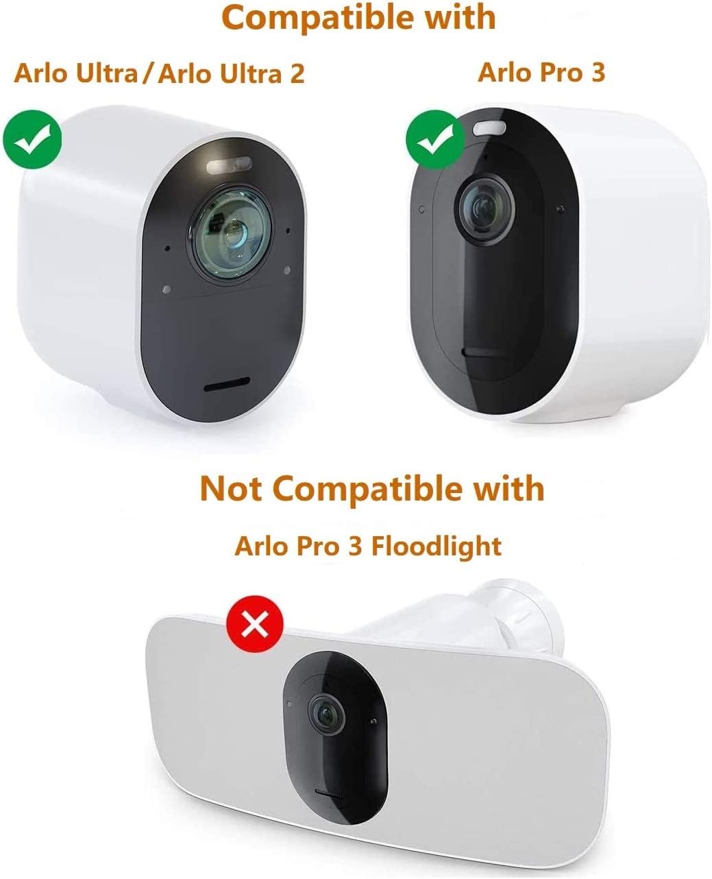 Arlo Ultra Power Cable and Adapter, Magnetic Charging Cable for Arlo Ultra 25ft/7.6M Weatherproof Outdoor or Indoor Cable with Quick Charger Power Adapter Compatible Arlo Ultra