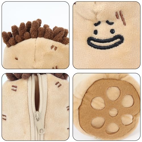 Image of Minache Women Plush Stationery Pouch Pen Pencil Case Ladies Cosmetic Bag