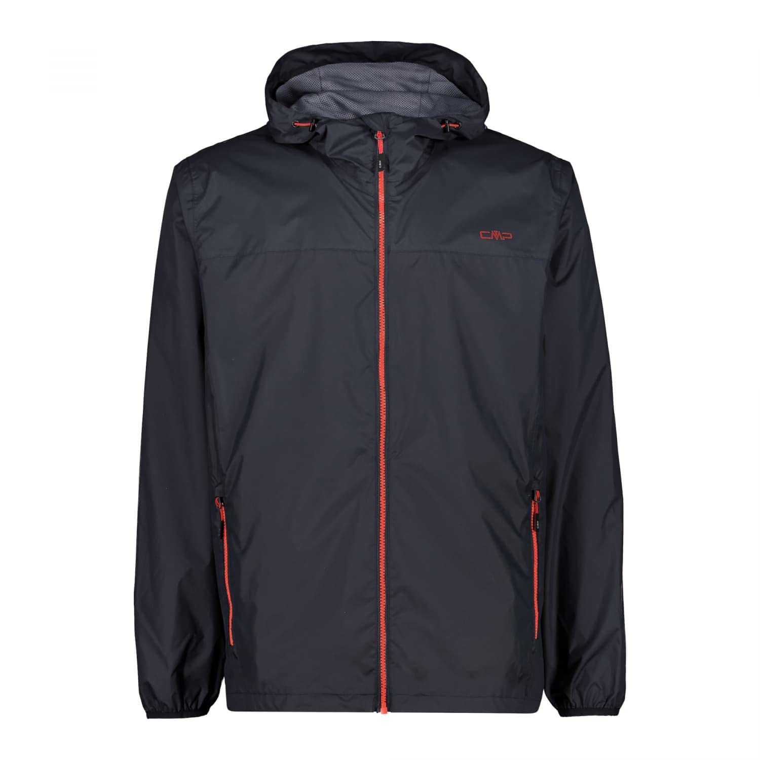 CMP - Man Jacket Rain Fix Hood, Anthracite, 46