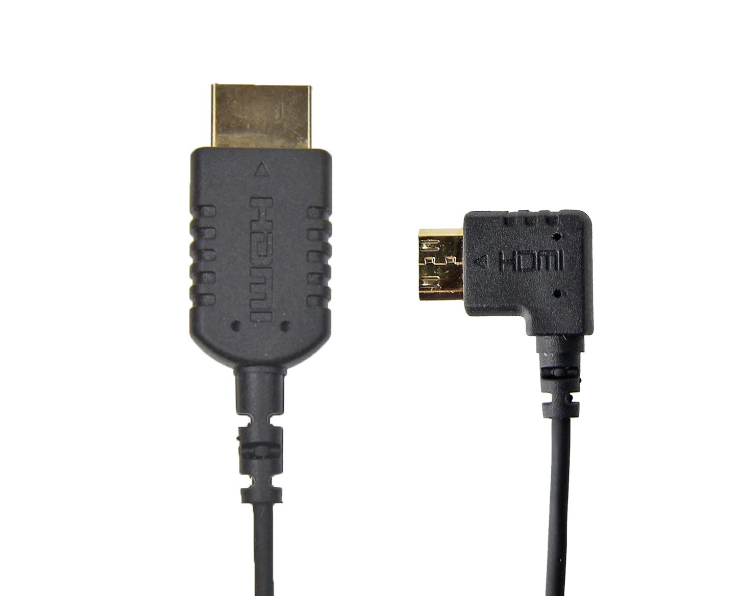 CMR UltraFlex 4K 31 Inch Mini Left Angle HDMI Male to Standard HDMI Male Cable
