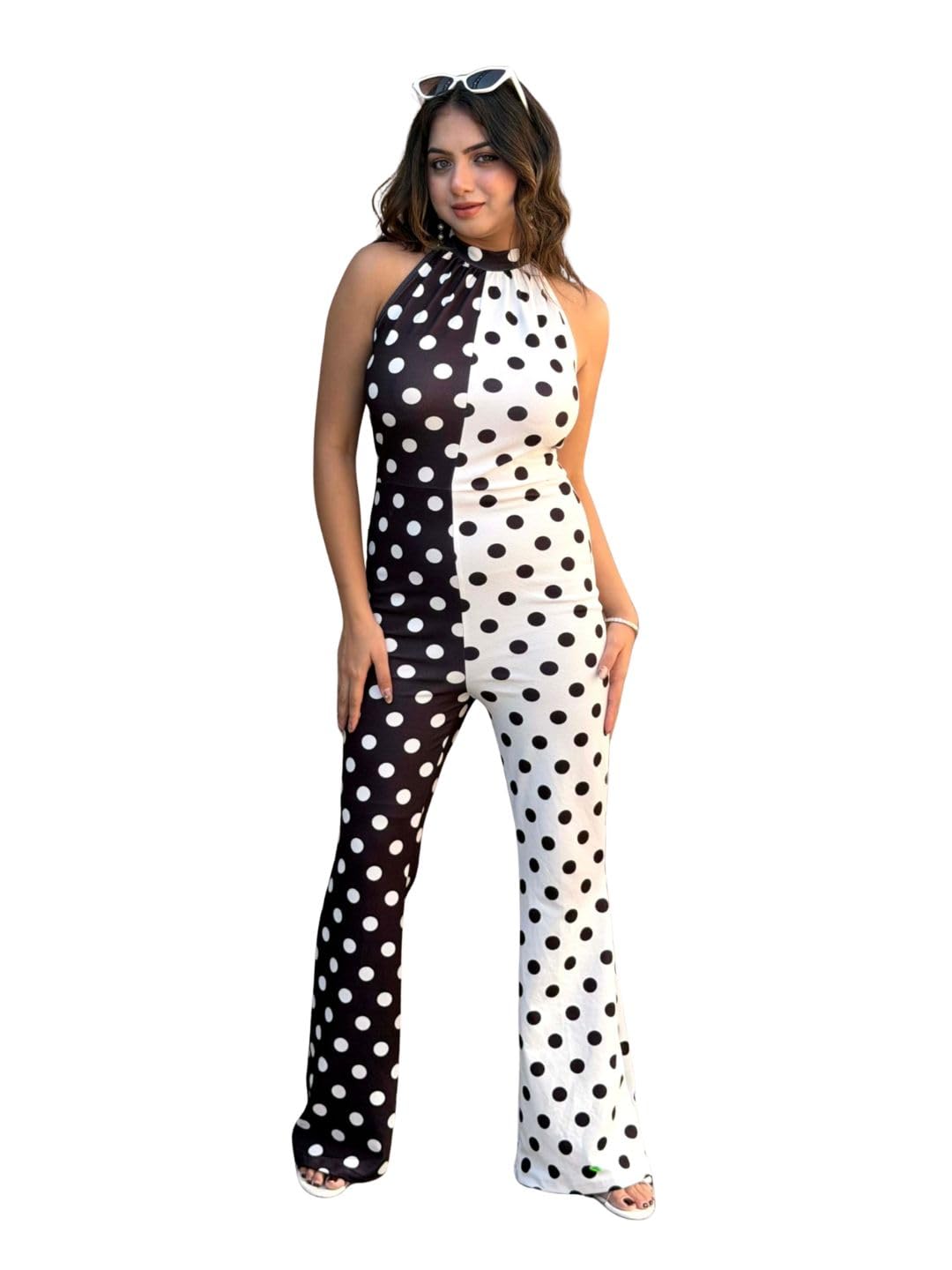 tandul Women's Multicolor Jumpsuit- Cotton Blend Style For Office, Casual, Festive & Party (12014)-picture-1