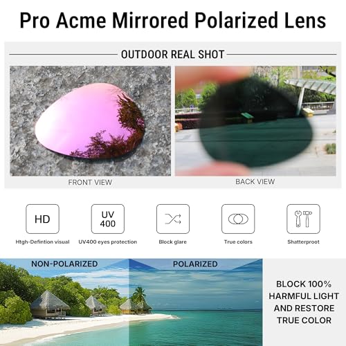 Image of Pro Acme Aviator Sunglasses for Men Women Classic Polarized UV400 Protection