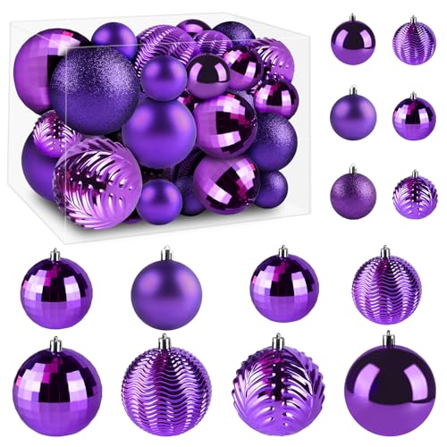 36 Pcs Christmas Ball Decoration Set, Shatterproof...