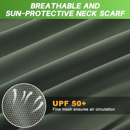 Image of Geyoga 3Pcs UV Sun Protection Neck Drape | Adjustable Neck Shade, Mesh Neck Sun Protection, Breathable Sun Protector, Hat Drape for Fishing, Hiking and Outdoor Work
