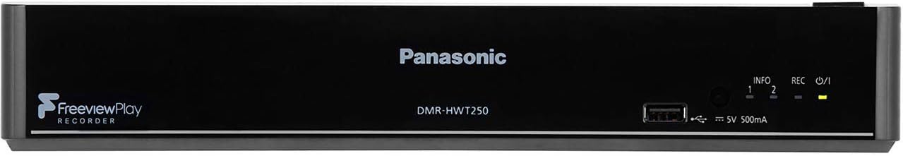 Panasonic DMR-HWT250EB Smart HDD Recorder with Freeview Play, Black