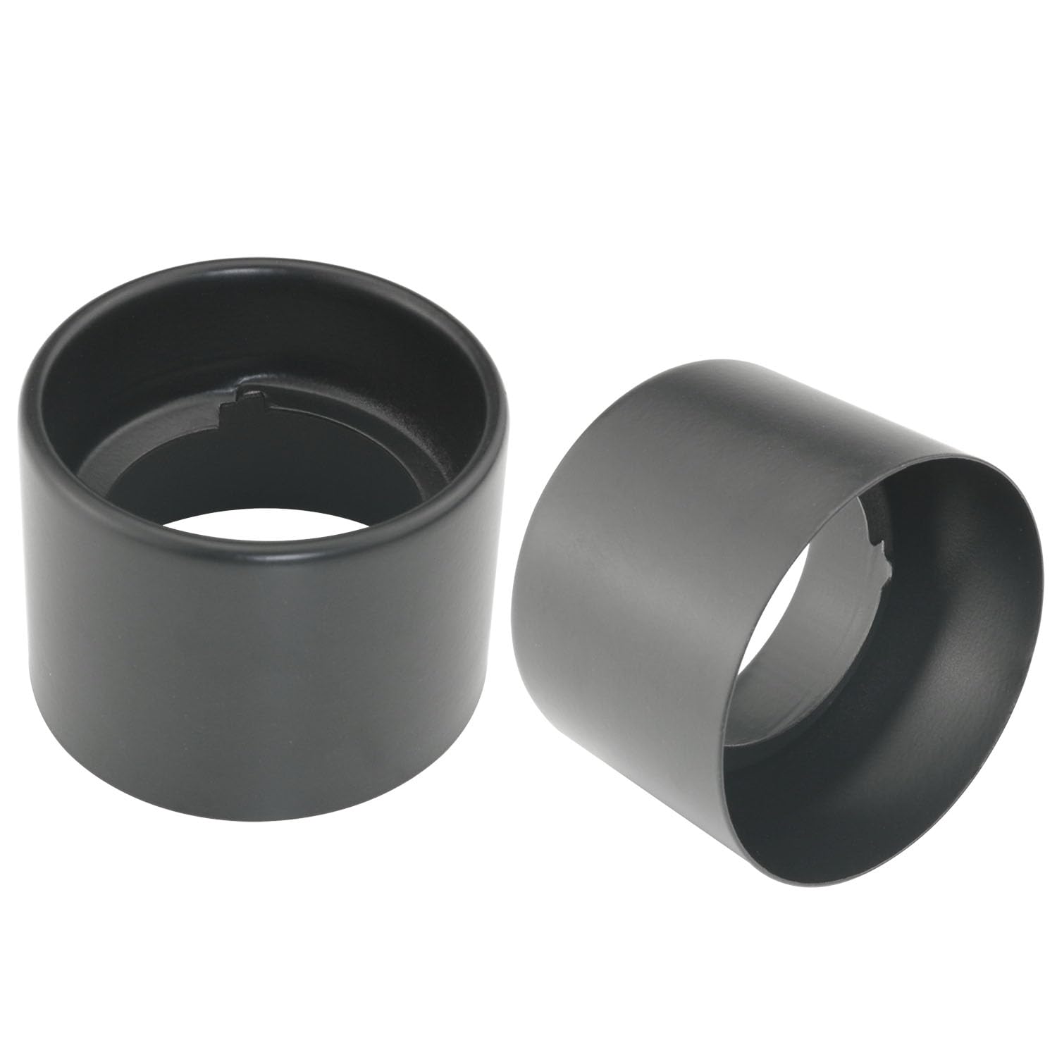 ITROLLE 2PCS 55mm x 40mm Black Light Socket Shade Ring Metal Lamp Shade Collar Ring for Medium-Base Ceramic Sockets Lock E26 E27 Ceramic/Porcelain Socket