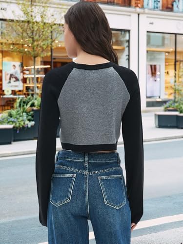 Women Cropped Sweater Long Sleeve Crewneck Knit Pullover Star Sweaters Trendy Winter Cute Casual Tops2