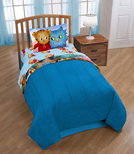 PBS Kids Daniel Tiger Treehouse Pals Twin Comforter, Blue/Green - Thumbnail 2