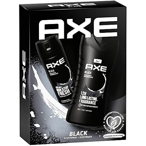 Axe Geschenkset Black Pflegeset mit Bodyspray und Duschgel 1 Stück Cover