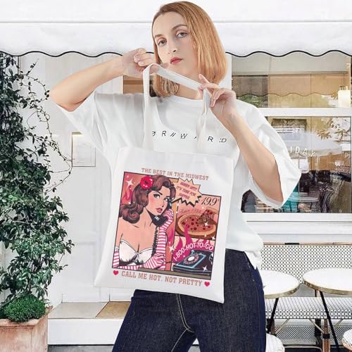 Sac imprimé album musique Call Me Hot Not Pretty avec anses renforcées